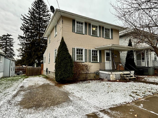 view of front of home