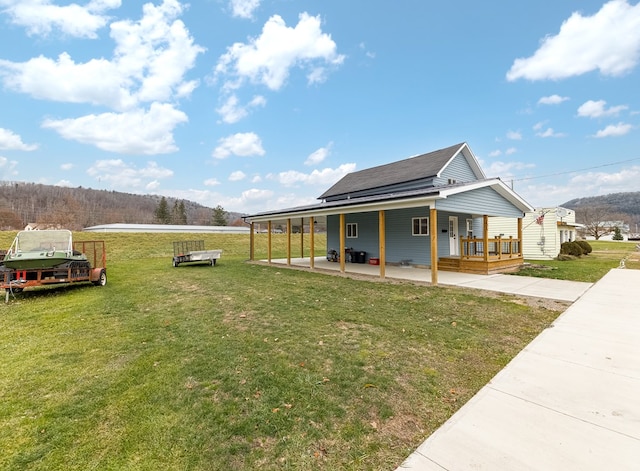 exterior space with covered porch