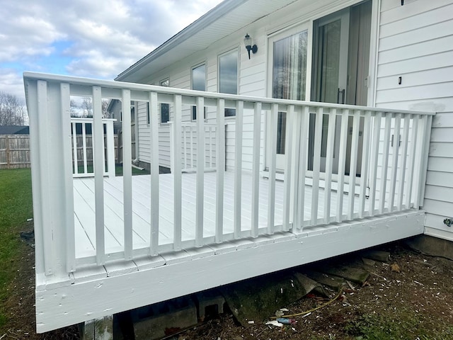 view of wooden terrace