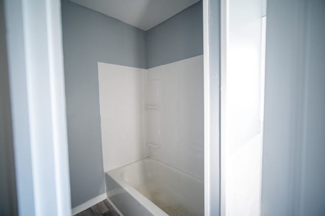 bathroom featuring bathing tub / shower combination