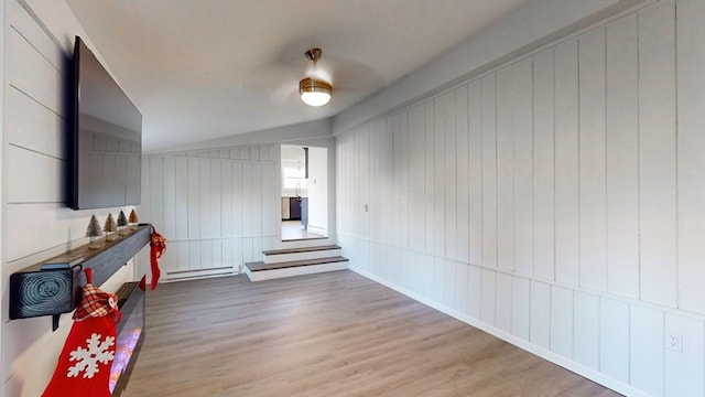 living room with hardwood / wood-style floors