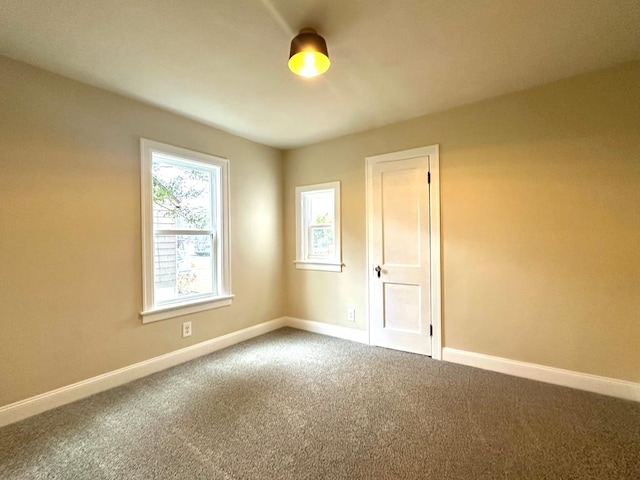 empty room featuring carpet floors