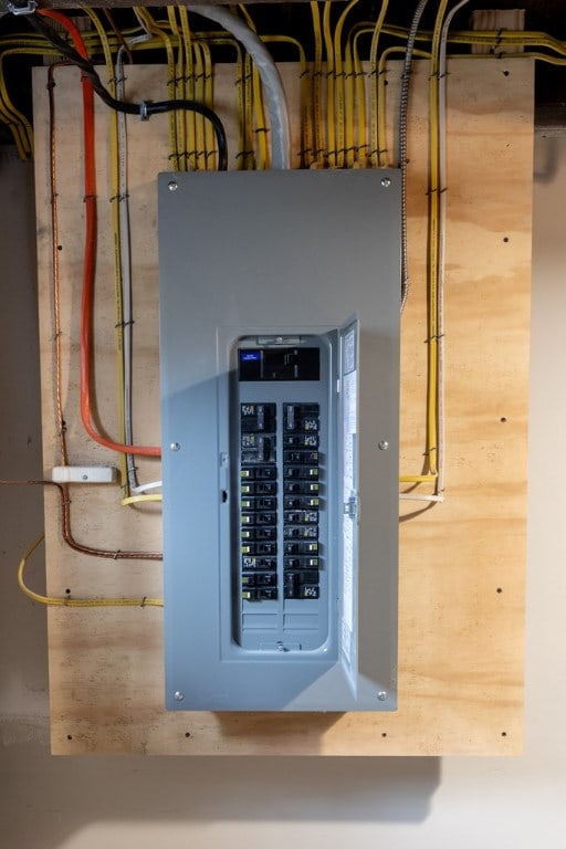 utility room featuring electric panel