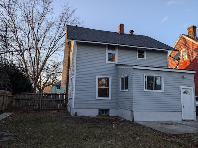 view of back of property