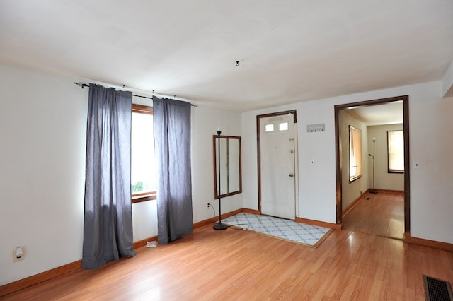 foyer featuring hardwood / wood-style flooring