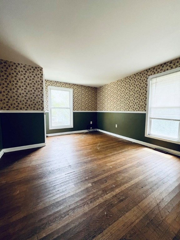 interior space featuring dark wood-type flooring