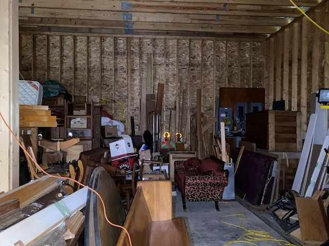 view of storage area