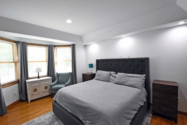 bedroom featuring hardwood / wood-style floors