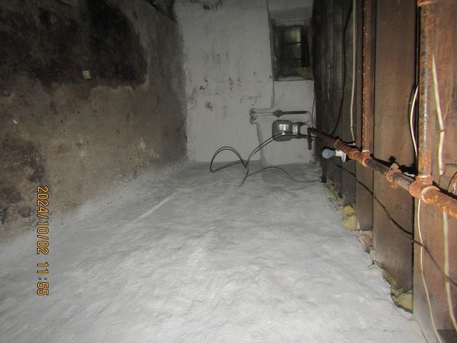 view of basement