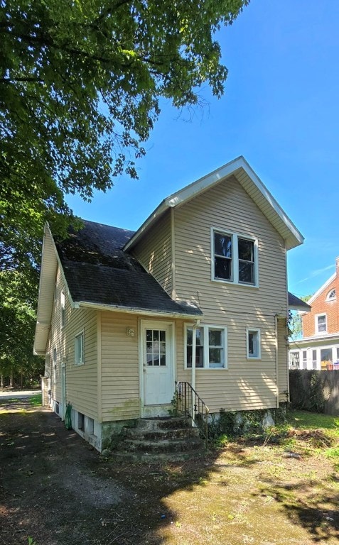 view of rear view of house