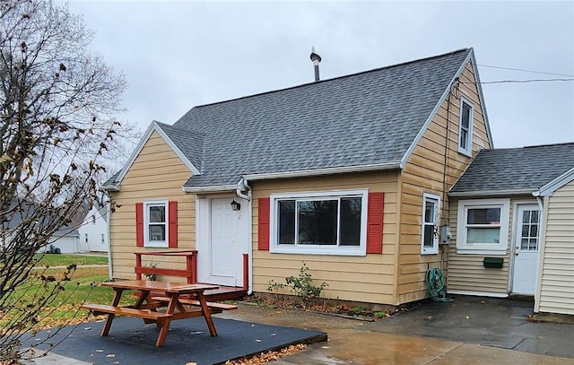 rear view of property with a patio