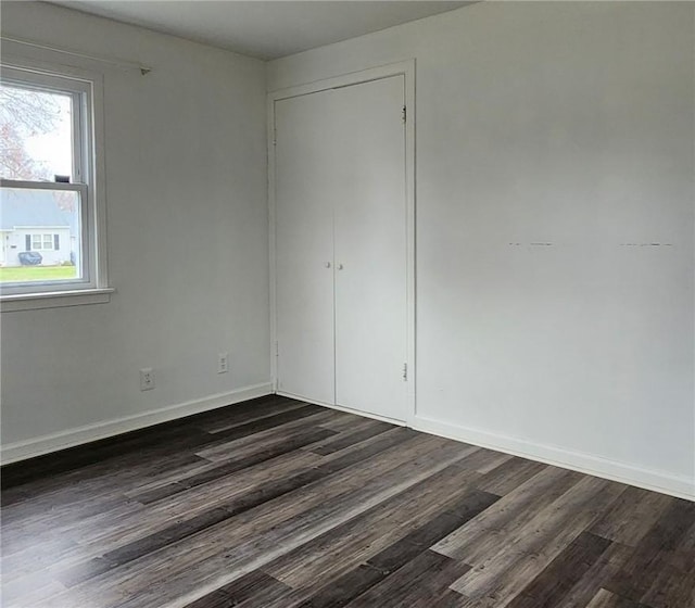 interior space featuring dark hardwood / wood-style flooring and a wealth of natural light