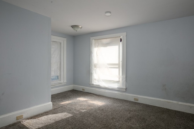 view of carpeted empty room