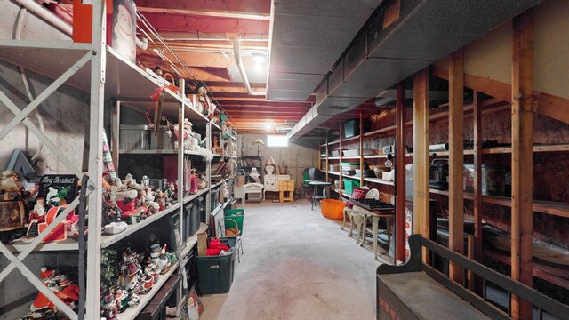 view of storage room