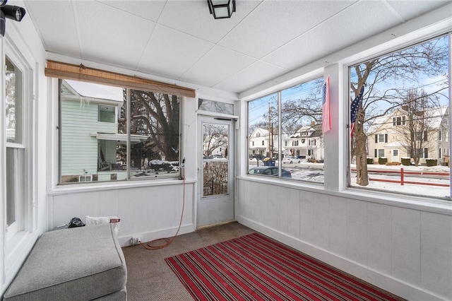 view of sunroom