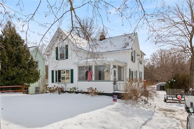 view of front of property