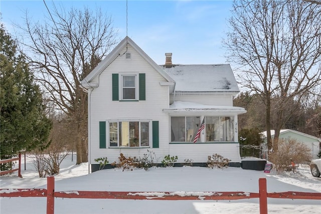 view of front of home