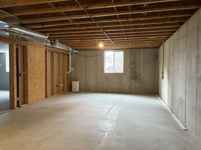 view of basement