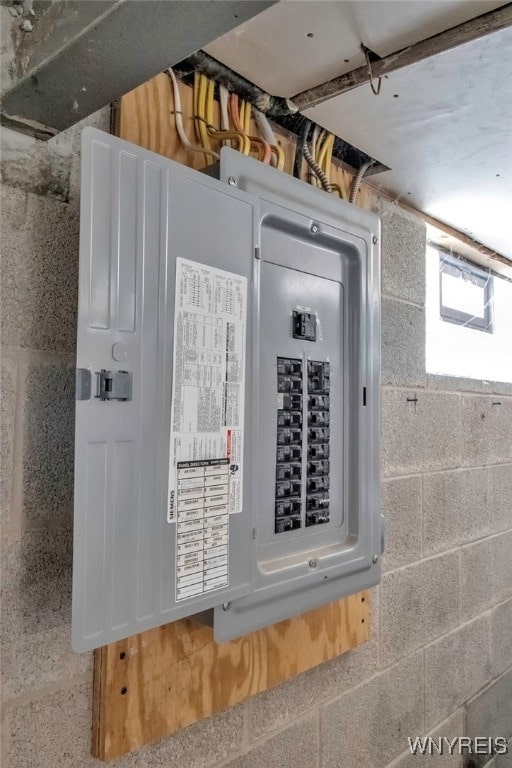 utility room with electric panel