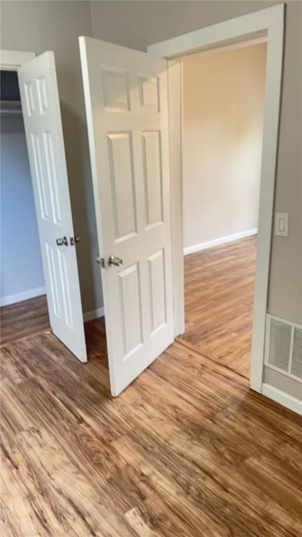 interior space featuring hardwood / wood-style floors