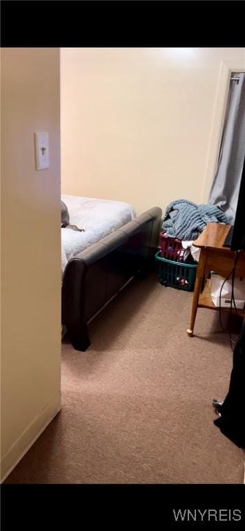 bedroom featuring carpet flooring