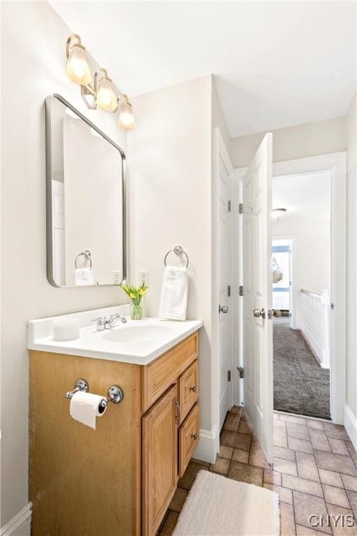 bathroom with vanity