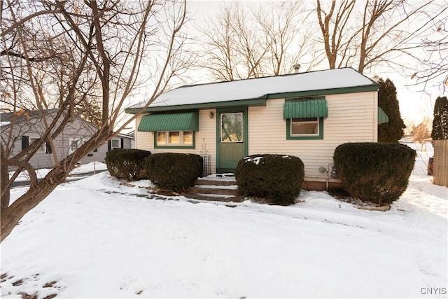 view of front of home