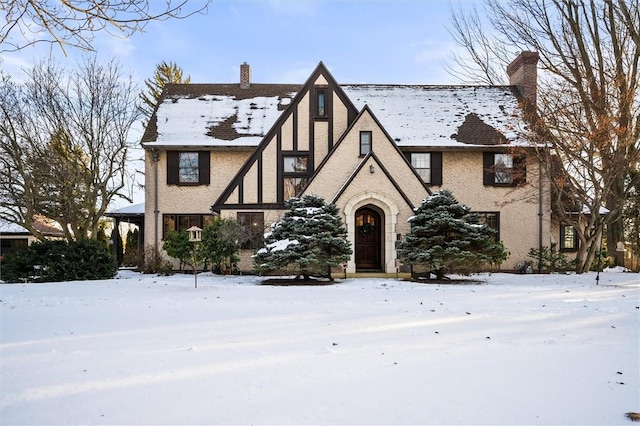 view of english style home