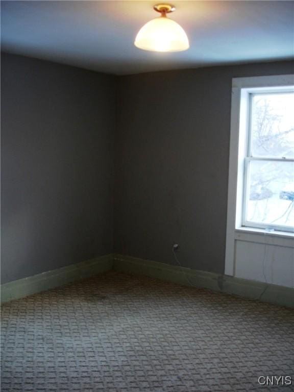 empty room with carpet floors