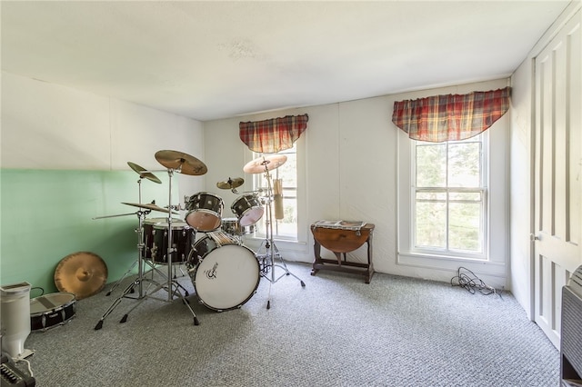 misc room featuring carpet flooring