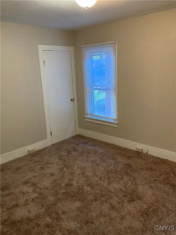 spare room featuring carpet