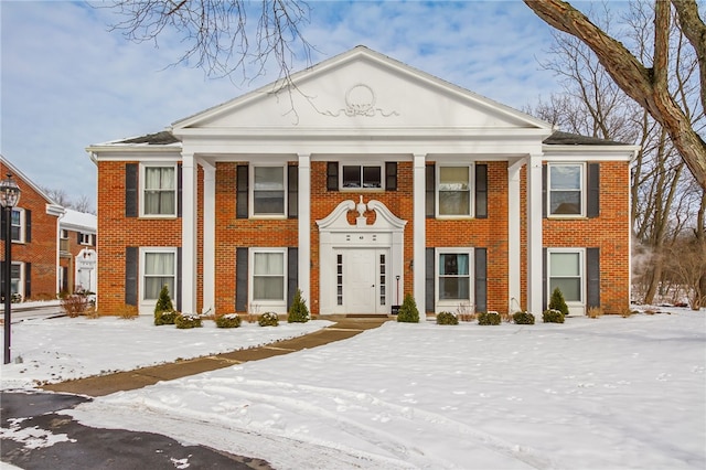 view of neoclassical home