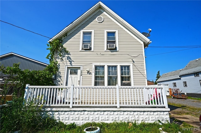 view of rear view of property