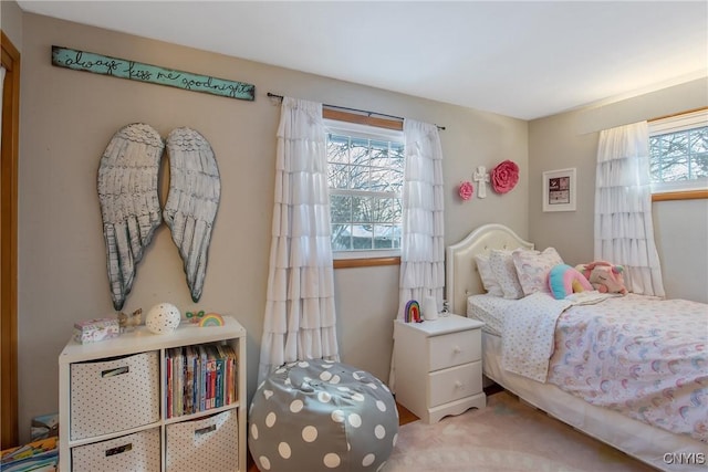 bedroom featuring carpet floors