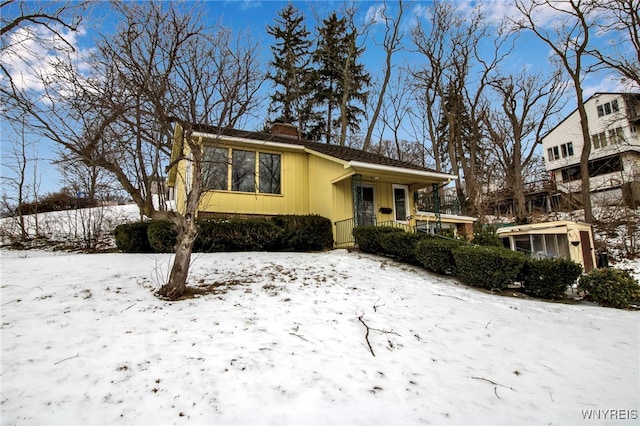 view of front of home