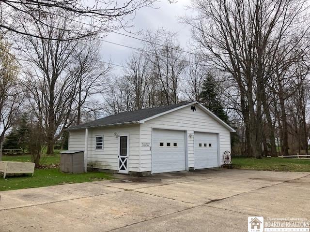 53 Burgess St, Hanover, NY 14136 - view of detached garage