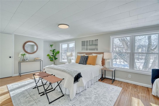 bedroom featuring light hardwood / wood-style flooring