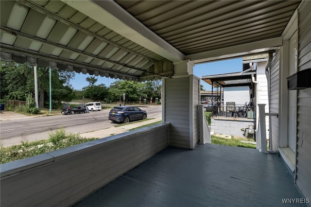 view of patio with a porch