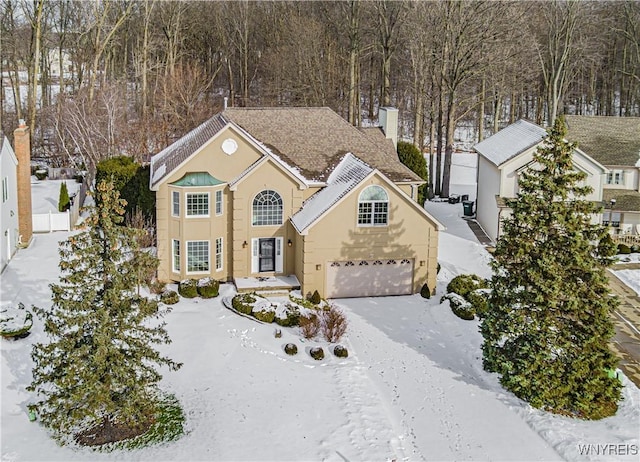 front facade featuring a garage