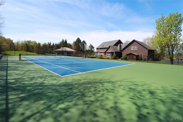 view of tennis court