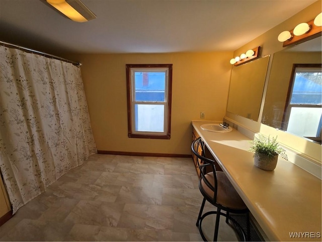 bathroom featuring vanity