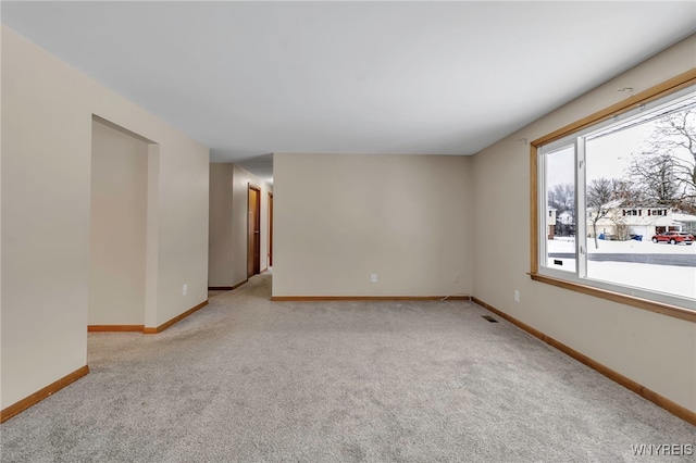 view of carpeted empty room