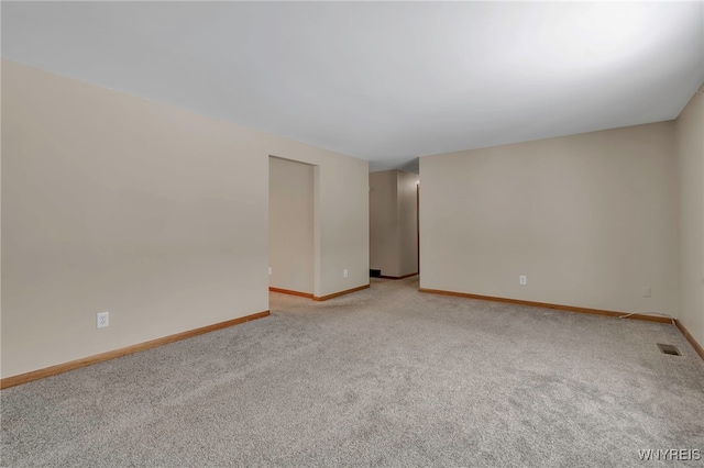 view of carpeted empty room