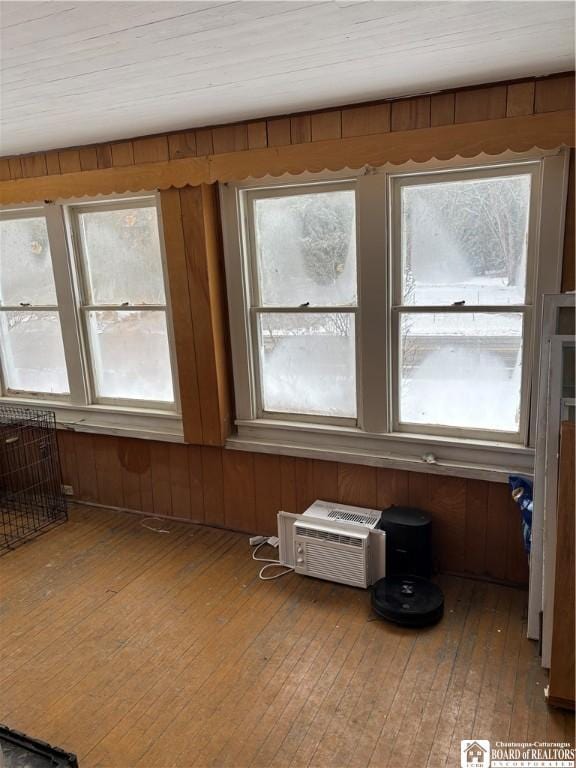 miscellaneous room with hardwood / wood-style flooring and a healthy amount of sunlight