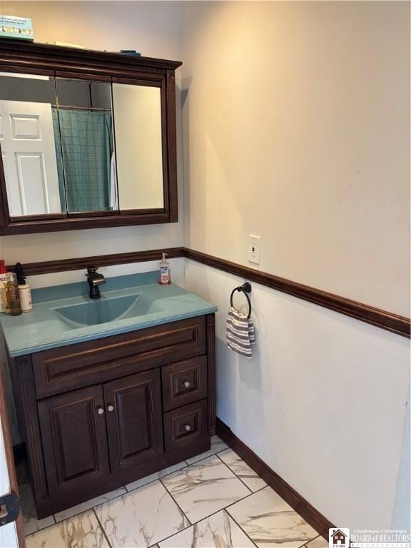 bathroom featuring vanity