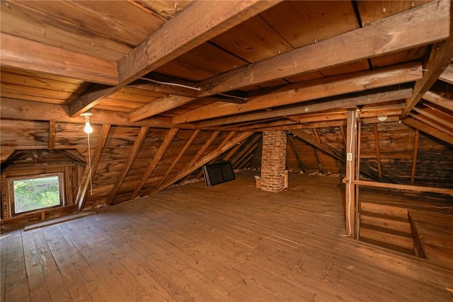 view of attic