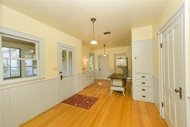 entryway featuring light hardwood / wood-style floors