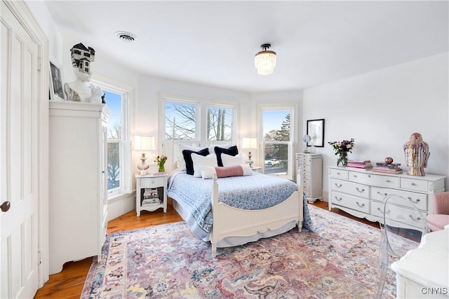 bedroom featuring hardwood / wood-style floors