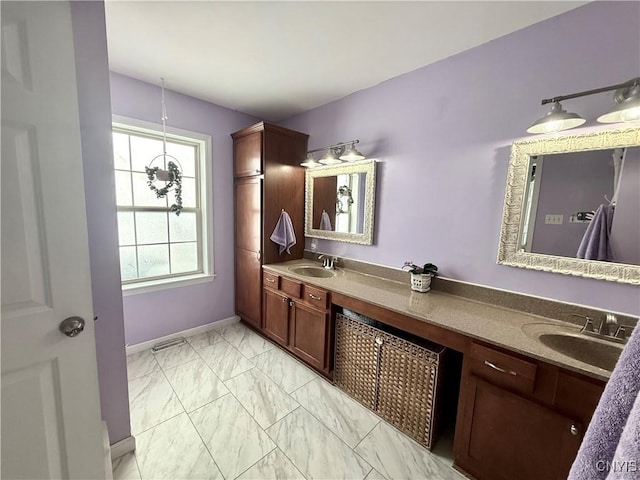 bathroom featuring vanity