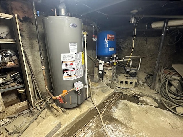 utilities featuring gas water heater